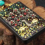 Buddha Stones Tibet God Of Wealth Money Tree Golden Phoenix Thangka Ebony Peace Necklace Pendant Necklaces & Pendants BS 12