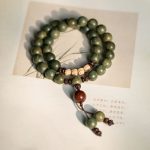 Buddha Stones Green Sandalwood Positive Peace Bracelet Bracelet BS 10mm 18cm