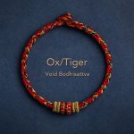 Buddha Stones Tibet Handmade Chinese Zodiac Natal Buddha Luck Strength Braided String Bracelet Bracelet BS Ox/Tiger-Void Bodhisattva 17-19cm