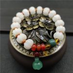 Buddha Stones Natural Bodhi Seed Agate Bodhi Harmony Bracelet Bracelet BS Bodhi Seed