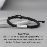 Buddha Stones Seven Deadly Sins Seven Virtues Braided String Bracelet Bracelet BS Seven Virtues Bracelet