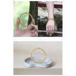 Buddha Stones Cyan Jade Copper Auspicious Clouds Calm Healing Bracelet Bangle Bracelet Bangle BS 13