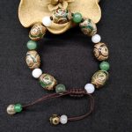 Buddha Stones Tibetan Three-eyed Dzi Bead Luck Protection Braided Bracelet Bracelet BS 2
