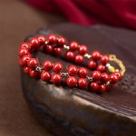 Buddha Stones Natural Cinnabar Beaded Blessing Bracelet Bracelet BS 4
