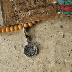 Buddha Stones Tibet 108 Mala Beads Bodhi Seed Bagua Vajra Wealth Bracelet Mala Bracelet BS 14