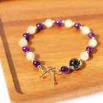 Buddha Stones Amethyst Cat Eye Black Rutilated Quartz Spiritual Bead Bracelet Bracelet BS 1
