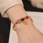 Buddha Stones Tibetan Auspicious Clouds Fortune Happiness Wealth Luck Bracelet Bracelet BS 9