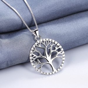 Buddha Stones The Tree of Life 925 Sterling Silver Creation Necklace Pendant Necklaces & Pendants BS The Tree of Life