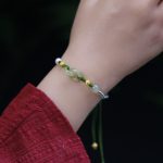 Buddha Stones 925 Sterling Silver Hetian Jade Double Peace Buckle Luck Braided Bracelet Bracelet BS 5