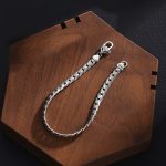 Buddha Stones Double Dorje Vajra Strength Punk Copper Chain Bracelet Necklace Bracelet BS 4