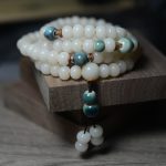 Buddha Stones 108 Mala Beads Bodhi Seed Keep Away Evil Spirits Calm Bracelet Mala Bracelet BS 4