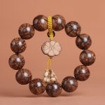 Buddha Stones Plum Blossom Wood Inner Peace Bracelet Bracelet BS 4