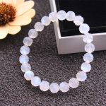 Buddha Stones Natural Moonstone Lotus Love Bracelet Bracelet BS 5