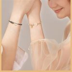 Buddha Stones Handmade White Agate Peace Buckle Luck Happiness Protection Weave String Bracelet Bracelet BS 12
