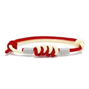 Buddha Stones Simple Design King Kong Knot Strength Braid String Bracelet Bracelet BS Red(Bracelet Size 15-25cm)