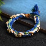 Buddha Stones Tibetan Zakiram Goddess of Wealth Bead Engraved Handmade Luck Bracelet Bracelet BS 4