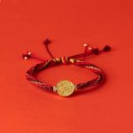 Buddha Stones Five Directions Gods of Wealth Handmade Reincarnation Knot Protection String Braid Bracelet Bracelet BS 1