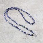 Buddha Stones Natural Blue Aventurine Lotus Peace Necklace Bracelet Bracelet Necklaces & Pendants BS 6