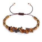 Buddha Stones Amethyst Purify Knit Bracelet Bracelet BS Tiger Eye