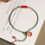 Buddha Stones Handmade Cinnabar As One Wishes Blessing Braid Double Layer Bracelet Bracelet BS 6