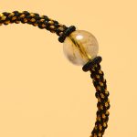 Buddha Stones Handmade Red Agate Amethyst Golden Rutilated Quartz Pink Crystal Bead Calm Braided Bracelet Bracelet BS 19