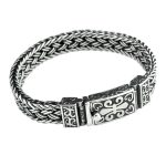 Buddha Stones Retro Vine Totem Pattern Braided Healing Chain Bracelet Bracelet BS 9