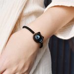 Buddha Stones Ebony Wood Cat Head Pattern Peace King Kong Knot Braided Bracelet Bracelet BS 19