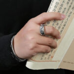 Buddha Stones Guan Gong Auspicious Clouds Amulet Wealth Ring Ring BS 4