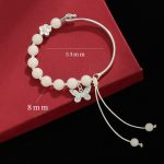 Buddha Stones Bodhi Seed Butterfly Lotus Luck Wealth Bracelet Bangle Bracelet BS 6