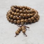 Buddha Stones 108 Mala Beads Bracelet Prayer Meditation Sandalwood Elastic Bracelet BS 16