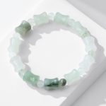Buddha Stones Jade Coconut Shell Bamboo Pattern Abundance Luck Bracelet Bracelet BS 8