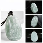 Buddha Stones Chinese Zodiac Natal Buddha Jade Wealth Prosperity Necklace Pendant Necklaces & Pendants BS 6
