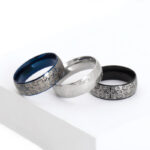 Buddha Stones Lucky Mythological Creature Taotie Wealth Titanium Steel Ring Ring BS 2