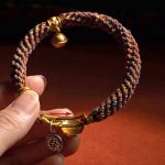 Buddha Stones 925 Sterling Silver Chinese Zodiac Natal Buddha Om Mani Padme Hum Luck Bell Braided String Bracelet Bracelet BS 4