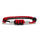 Buddha Stones Simple Design King Kong Knot Strength Braid String Bracelet Bracelet BS Red&Black(Bracelet Size 15-25cm)