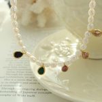 Buddha Stones Pearl Crystal Stone Purity Necklace Pendant Necklaces & Pendants BS 8