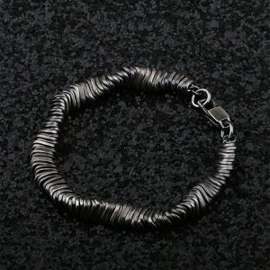 Buddha Stones 925 Sterling Silver Vintage Twisted Design Wealth Healing Chain Bracelet Bracelet BS 18.5-19.5cm