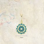 Buddha Stones 925 Sterling Silver Round Turquoise Zircon Protection Strength Necklace Pendant Necklaces & Pendants BS 6