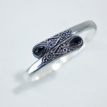 Buddha Stones Zircon Water Drop Pattern Healing Cuff Bracelet Bangle Bracelet Bangle BS 6