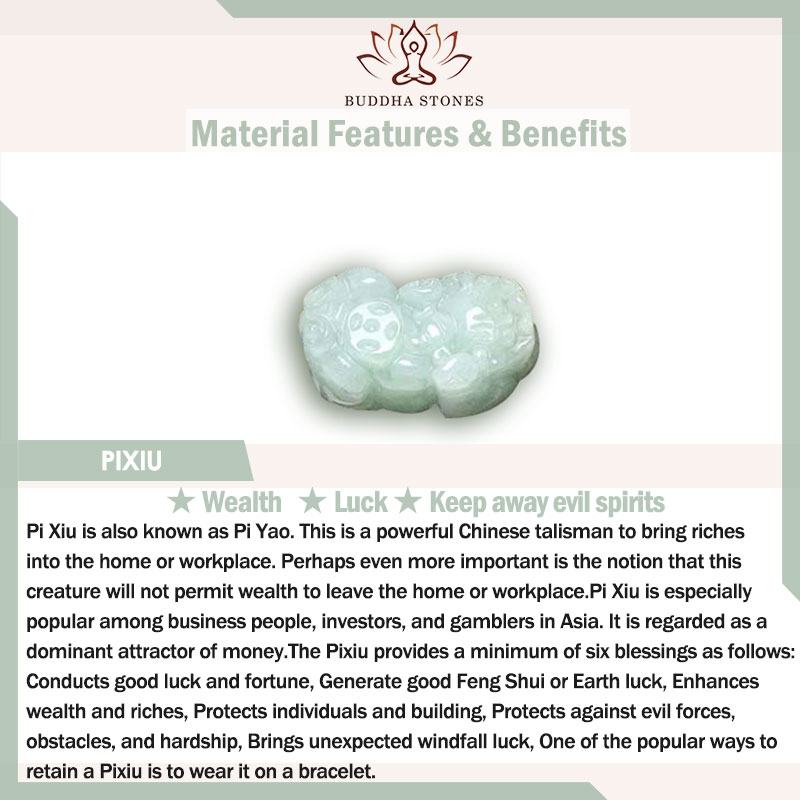 Buddha Stones FengShui Jade PiXiu Blessing Car Pendant Decoration Decoration BS 3