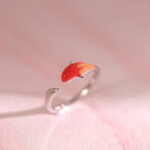 Buddha Stones Koi Fish Copper Balance Luck Adjustable Ring Rings BS 12