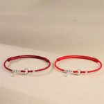 Buddha Stones 925 Sterling Silver Auspicious Clouds Peace Buckle Safe And Sound Bracelet Anklet Bracelet BS 18