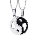 2pcs Yin Yang Pendant Couple Necklace Necklace BS 12