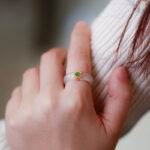 Buddha Stones White Agate Cyan Jade Turquoise Red Agate Luck Protection Ring Rings BS 2