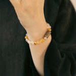 Buddha Stones White Crystal Red Hematoid Quartz Gold Rutilated Quartz Purple Phantom Protection Bracelet Bracelet BS 20