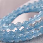 Buddha Stones Natural Aquamarine Peace Healing Bracelet Bracelet BS 7
