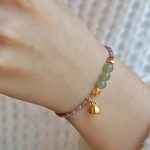 Buddha Stones Handcrafted Hetian Jade Lotus Charm Luck Braided Bracelet Bracelet BS 12