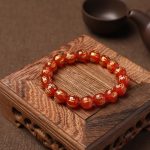 Buddha Stones Tibet White Crystal Black Onyx Om Mani Padme Hum Meditation Bracelet Bracelet BS 25