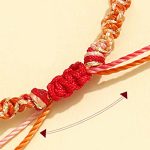 Buddha Stones Strawberry Quartz Pink Crystal Prehnite White Agate Bead Healing Rope Bracelet 5