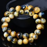 Buddha Stones Tiger Eye Protection Courage Strength Bracelet Bracelet BS 1